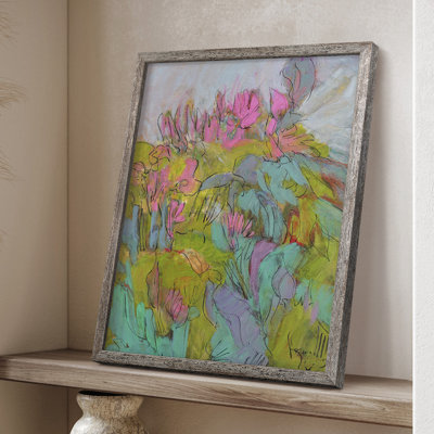 «Rise and Bloom», reproduction encadrée - bois massif