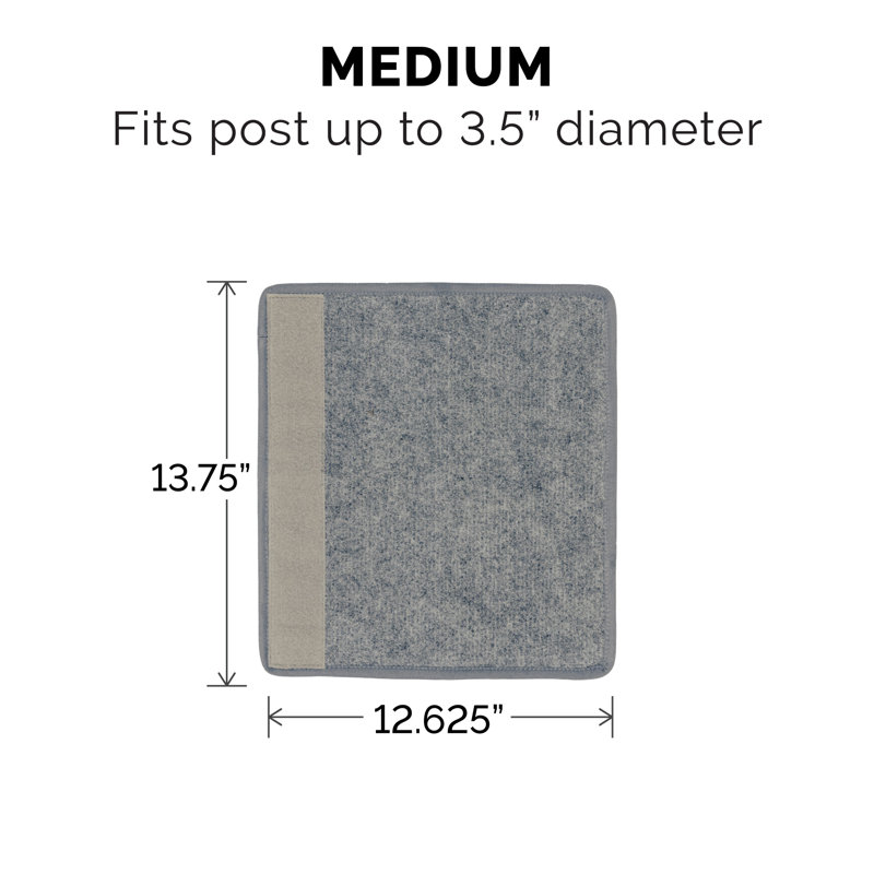 Replacement Scratching Post Cover Carpet, Gray, Medium