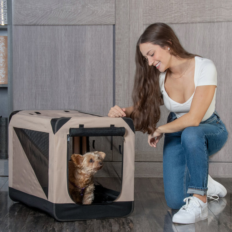 Caisse en nylon à parois souples, H 21 po x l 18 po x P 27,50 po, Sable