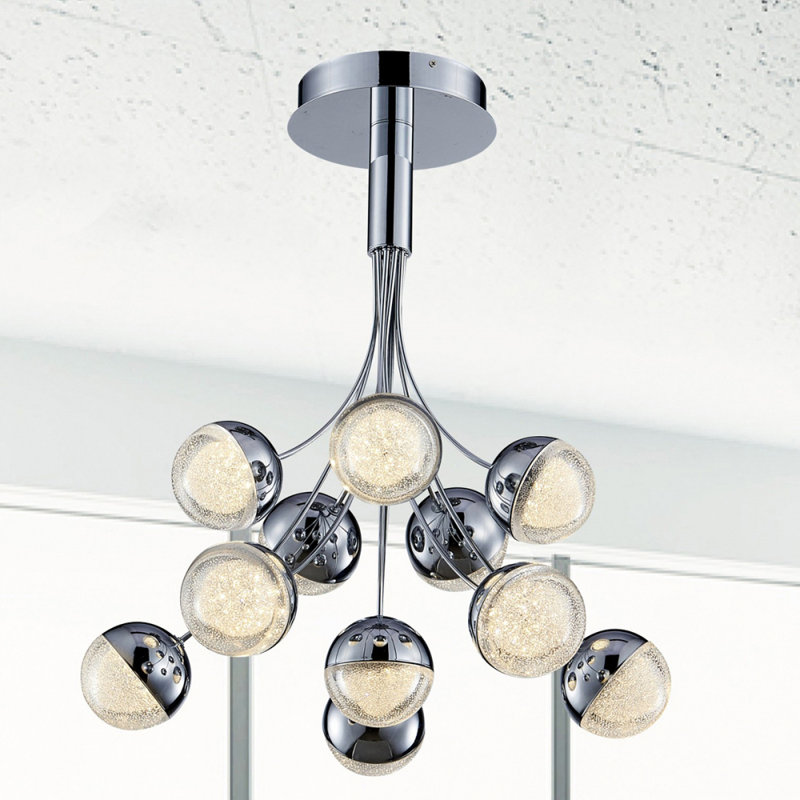Anakin LED Semi Flush Mount, 70cm H x 63cm W x 63cm D