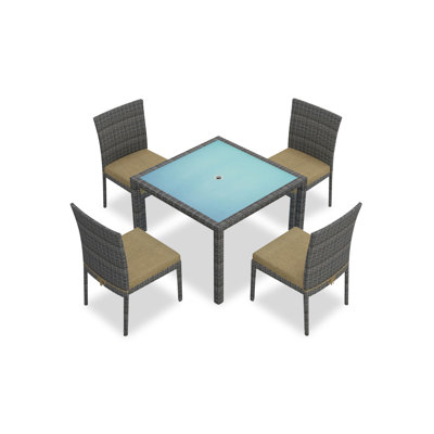 District Outdoor 5 - Piece Dining Set