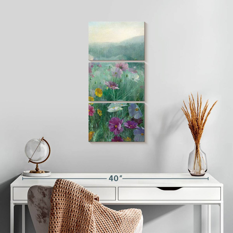Cosmos at Dawn III, H 27 po x l 12 po