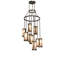 Lustre cylindrique à 9 lumières