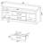 TV Stand With Two Drawers, Engineered Wood, Grey Driftwood Finish