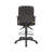 Jea Swivel Drafting Stool, Seat Tilt Lock, Loop Arms, Black Crepe