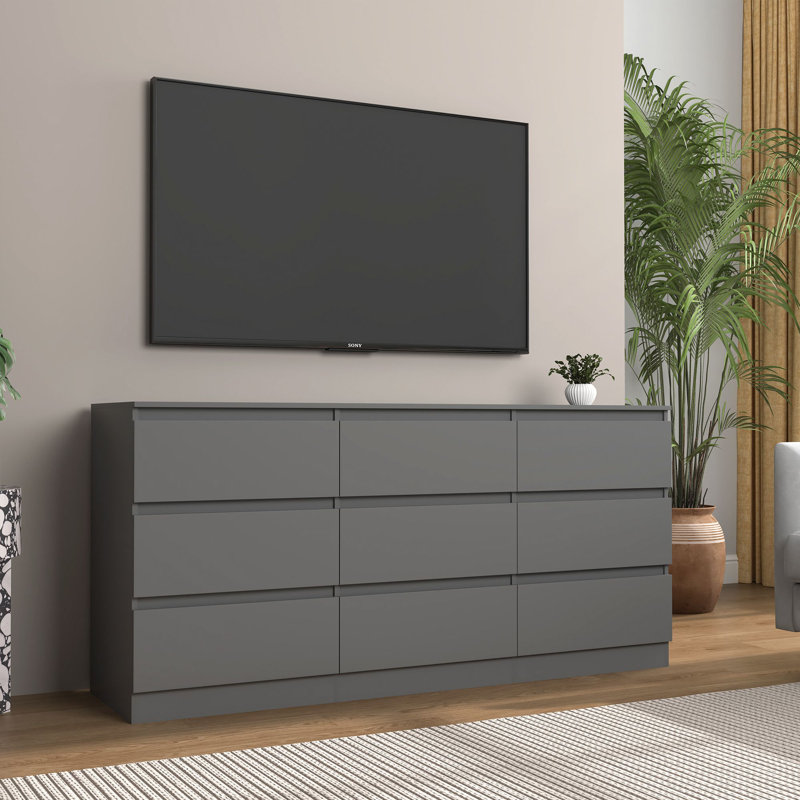9 - Drawer Dressers, Gray