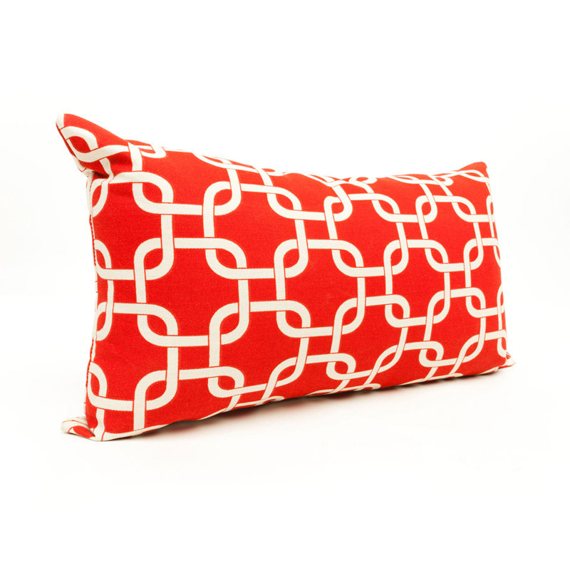Housse et insert de coussin d'extérieur liens Links, Rouge