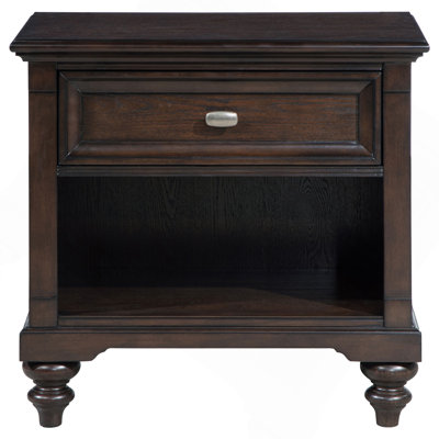 Berwick Dark Oak 1-Drawer Nightstand