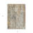 3' X 5' Terra Cotta Beige And Dark Gray Abstract Washable Indoor Outdoor Area Rug