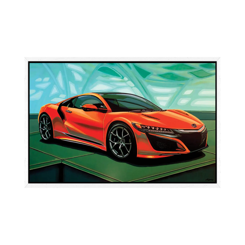 Honda Acura NSX 2016 by Paul Meijering - Floater Frame Print on Canvas