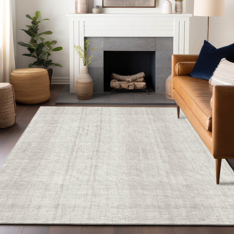 Malek Washable Abstract Indoor / Outdoor Rug, Rectangle 8' x 10'