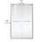 47" - 48" W x 76" H Double Sliding Semi-Frameless Shower Door-85752641