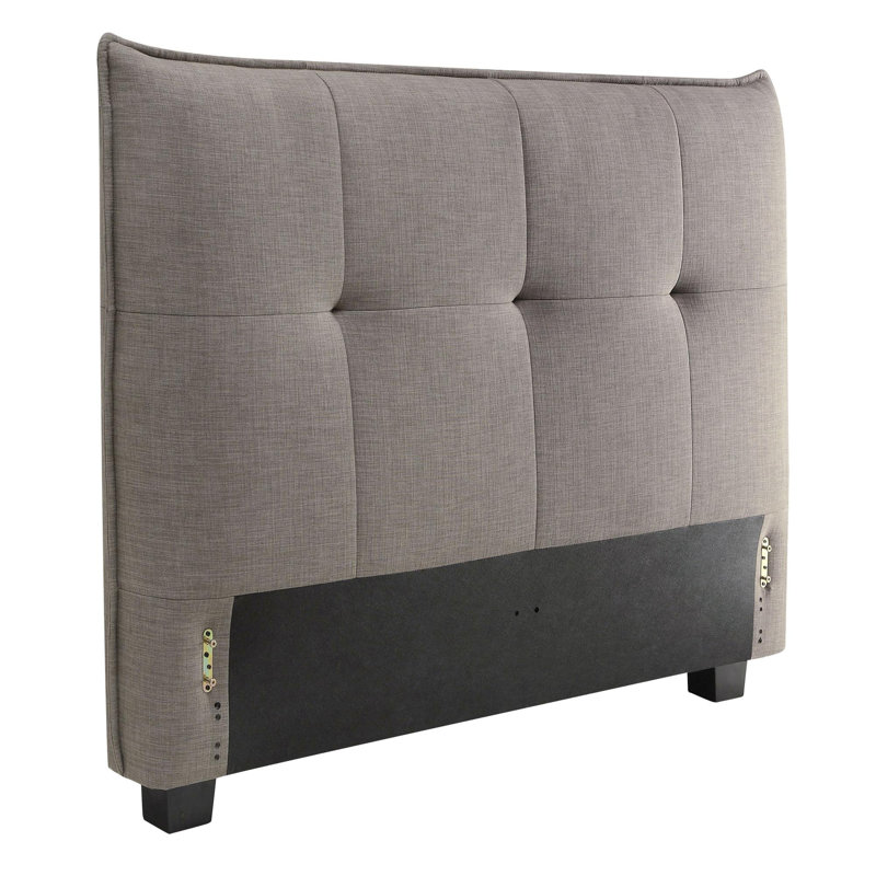 Hanh Upholstered Linen Blend Panel Headboard, King