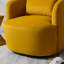 Fauteuil pivotant en velours Bolton-955108774