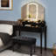Banc de rangement rembourré en cuir Damarrion-2055903315