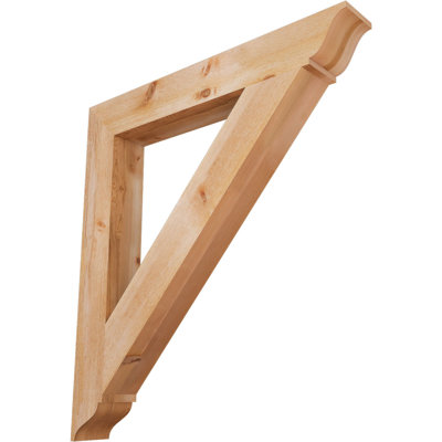 H 6 po x P 6 po Support en bois / corbeau