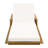 Modern Coastal Acacia Wood Chaise Lounge With Rope Accents And Adjustable Backrest-123651432