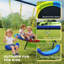 AIYAPLAY 4-in-1 Kids Swing Set with Saucer Swing for Ages 3-8 Multicolour