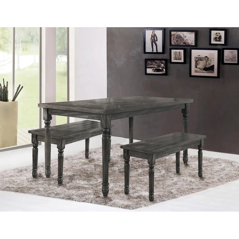 Transitional Style Rectangular Dining Table