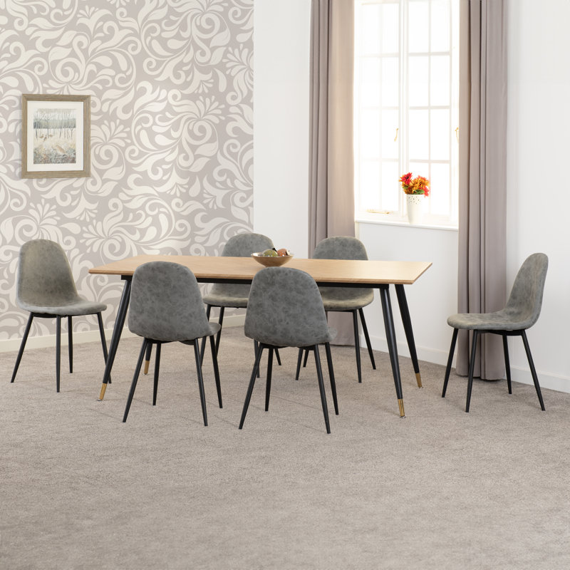 Addiemae 6 - Person Dining Set, Grey