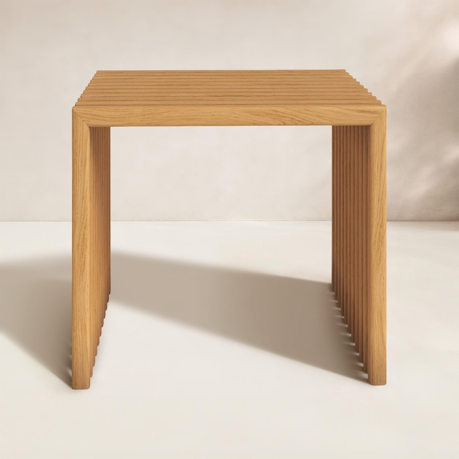 Knightly 18'' Teak Outdoor Side Table