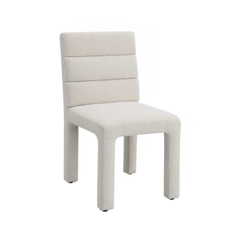 Chaise d'appoint Beige Boucle, ensemble de 2