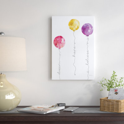 « balloone i », peinture sur toile tendue