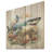 Curious Shark Ocean Blooms I - Shark On Wood Print-829886405