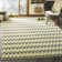 Tapis beige / bleu Kelston