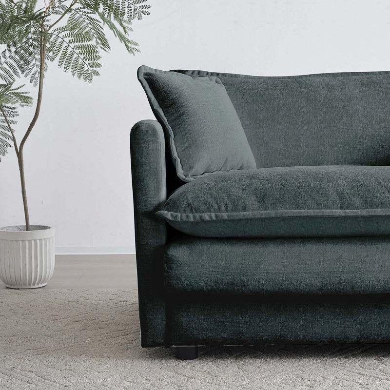 Ensemble confortable de canapé et de chaise 2 pièces pour le salon, pour une détente accrue, Gris