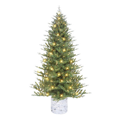 90' Lighted Artificial Pine Christmas Tree