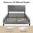 Aleiny Velvet Bed with Adjustable Upholstered Headboard-436444926-436444920