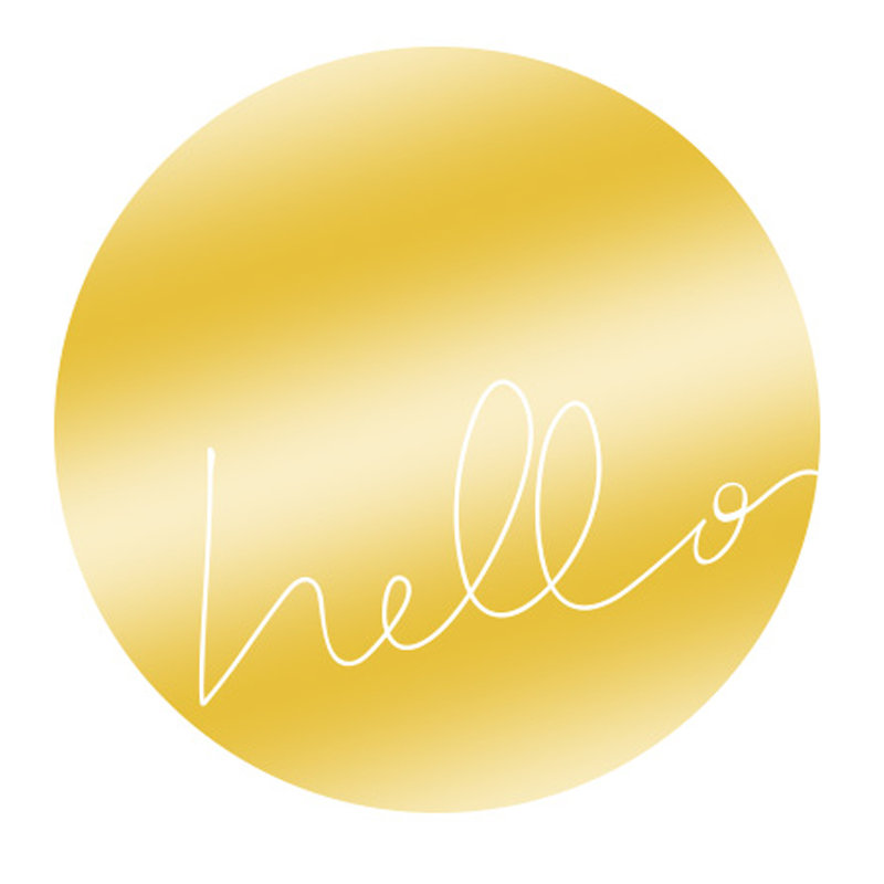 Wall Decal, Shiny Gold