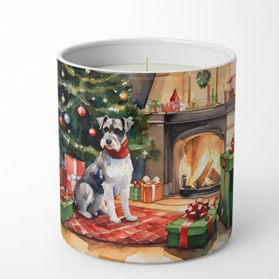 Christmas Tree Scented Tumbler Candle with Ceramic Holder