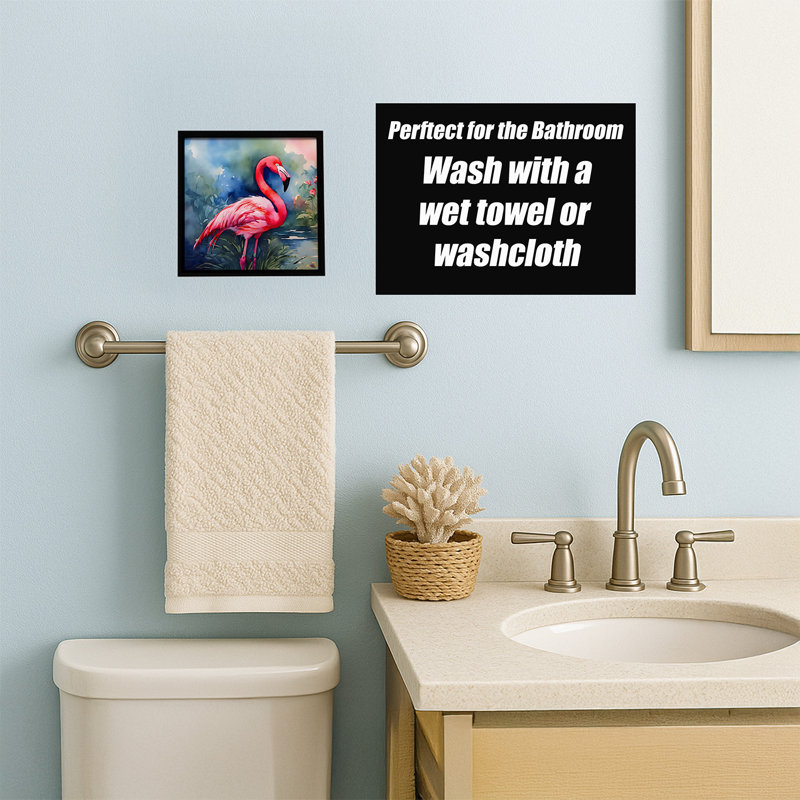 Flamingo Framed Metal Print