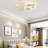 3 - Light Dimming LED Flush Mount Star Shape