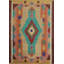 Le tapis vibrant tribal Kilim de 8 x 10 élève tout espace de vie