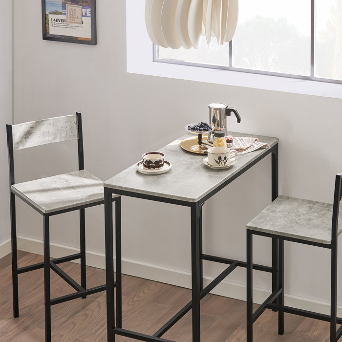 Ebern Designs Kayler 3 - Piece Dining Set & Reviews | Wayfair