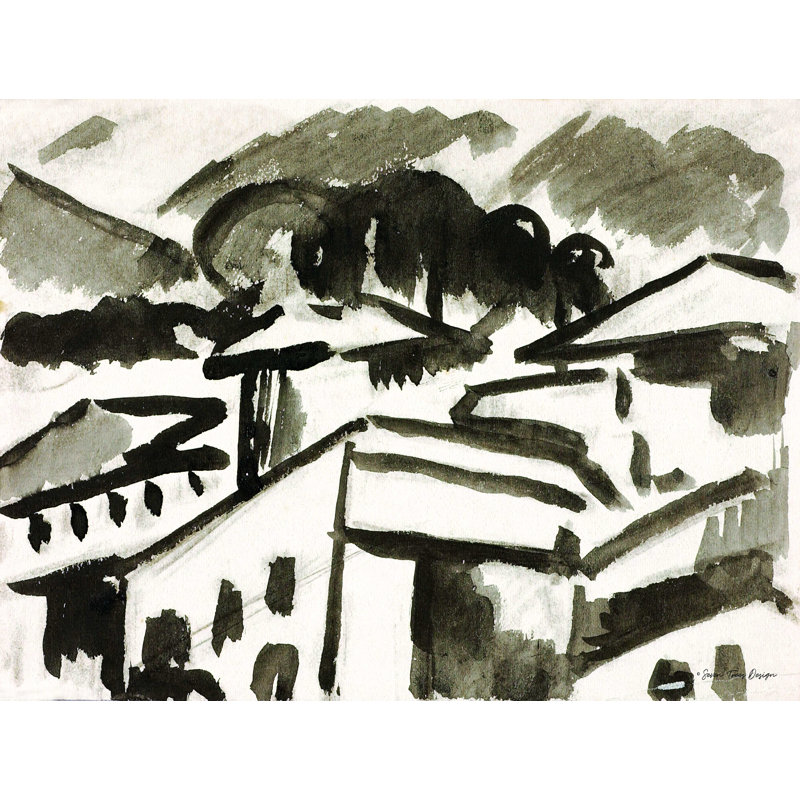" Architecture " by Seven Trees Design, 12" H x 16" W