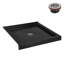 Base de douche en acrylique noir mat avec drain central Streamline 36 po x 36 po Streamline-118934354