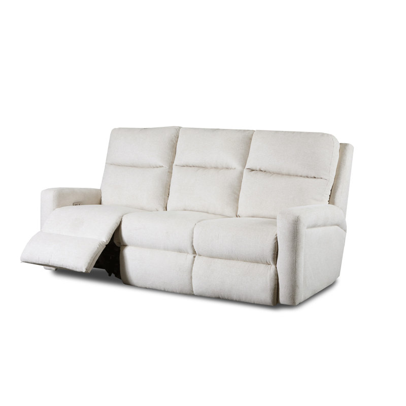 Metro 83'' Reclining Sofa, Eastwood Slate, Power Headrest with Next Level