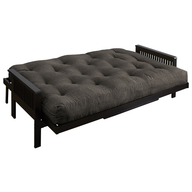 Matelas de futon Dipietro, Grand lit, 10 po, Marron clair