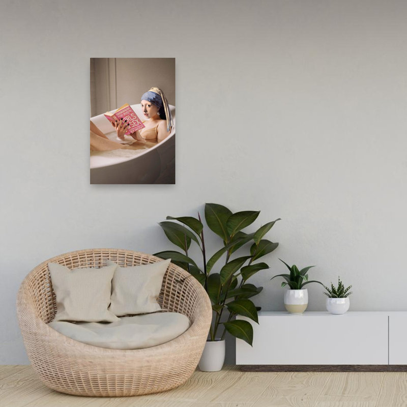 Chillin Time, impression d'art rétro surréel coloré, 24" H x 16" W