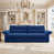 Tissu bleu molleton est en rupture de stock