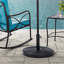 Base de parasol de patio noire 55 lb Lise
