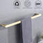 Nécessaire de salle de bain mural en acier inoxydable brossé, 4 pièces,