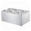 Chauffe-plat commercial commercial avec 6 casseroles - Buffet de comptoir en acier inoxydable et bain-marie