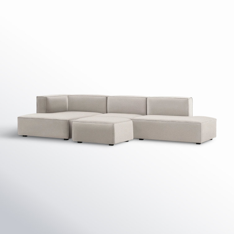 Shonnard 4 - Piece Modular Upholstered Chaise L-Sectional