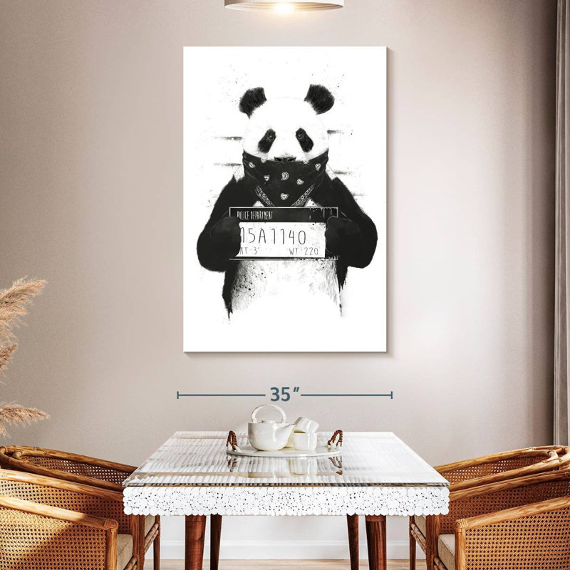 Brampt Bad Panda, 51" H x 34" W