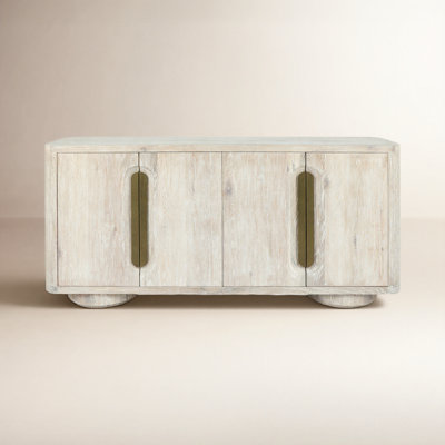 Tiber 74" Oak Veneer Wood Buffet Sideboard